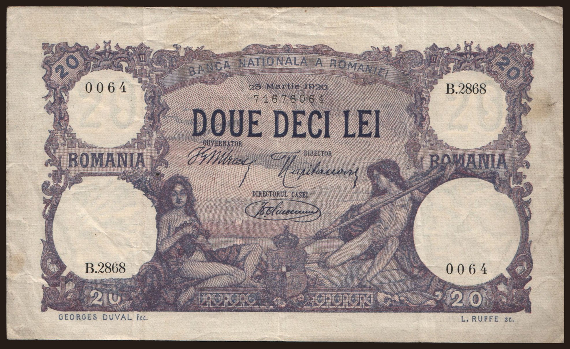 20 lei, 1920