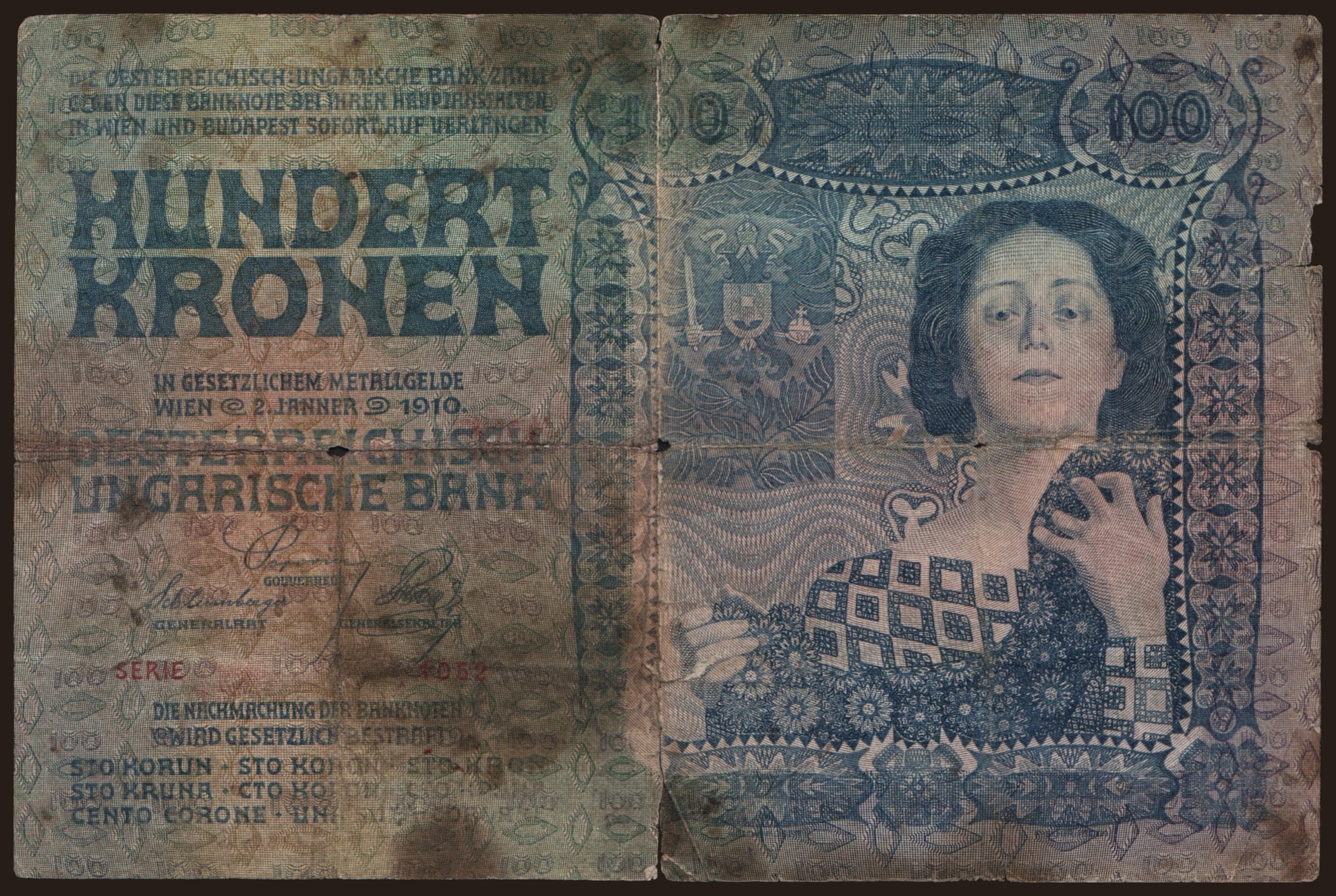 100 Kronen, 1910
