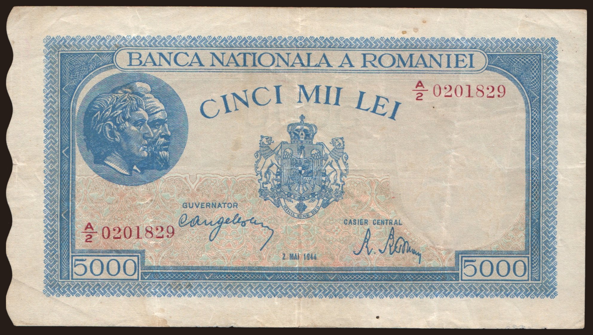 5000 lei, 1944