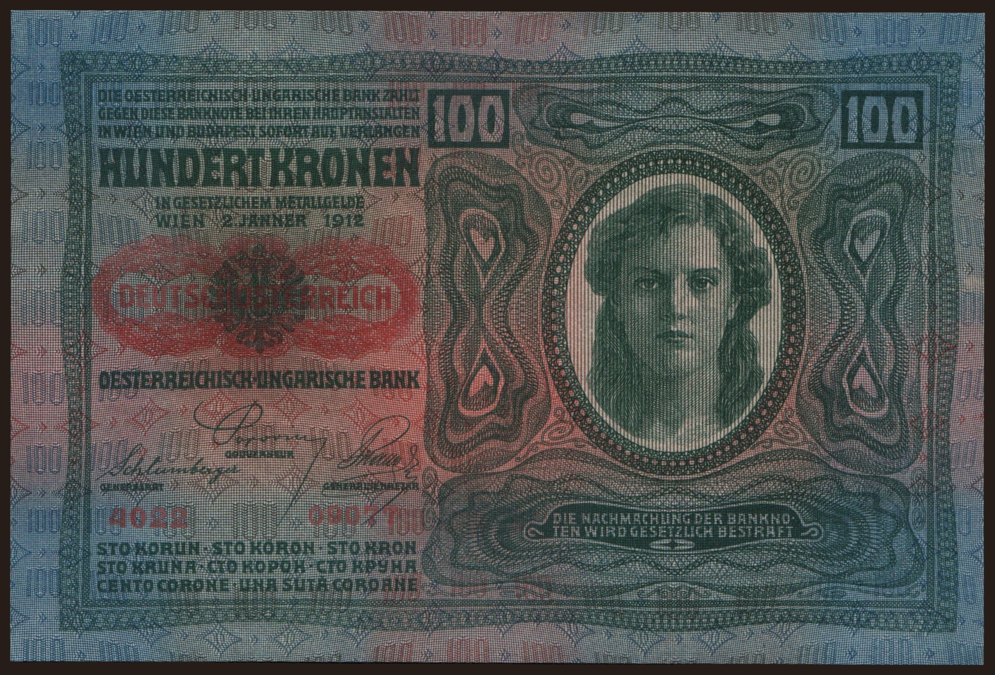 100 Kronen, 1912(20)