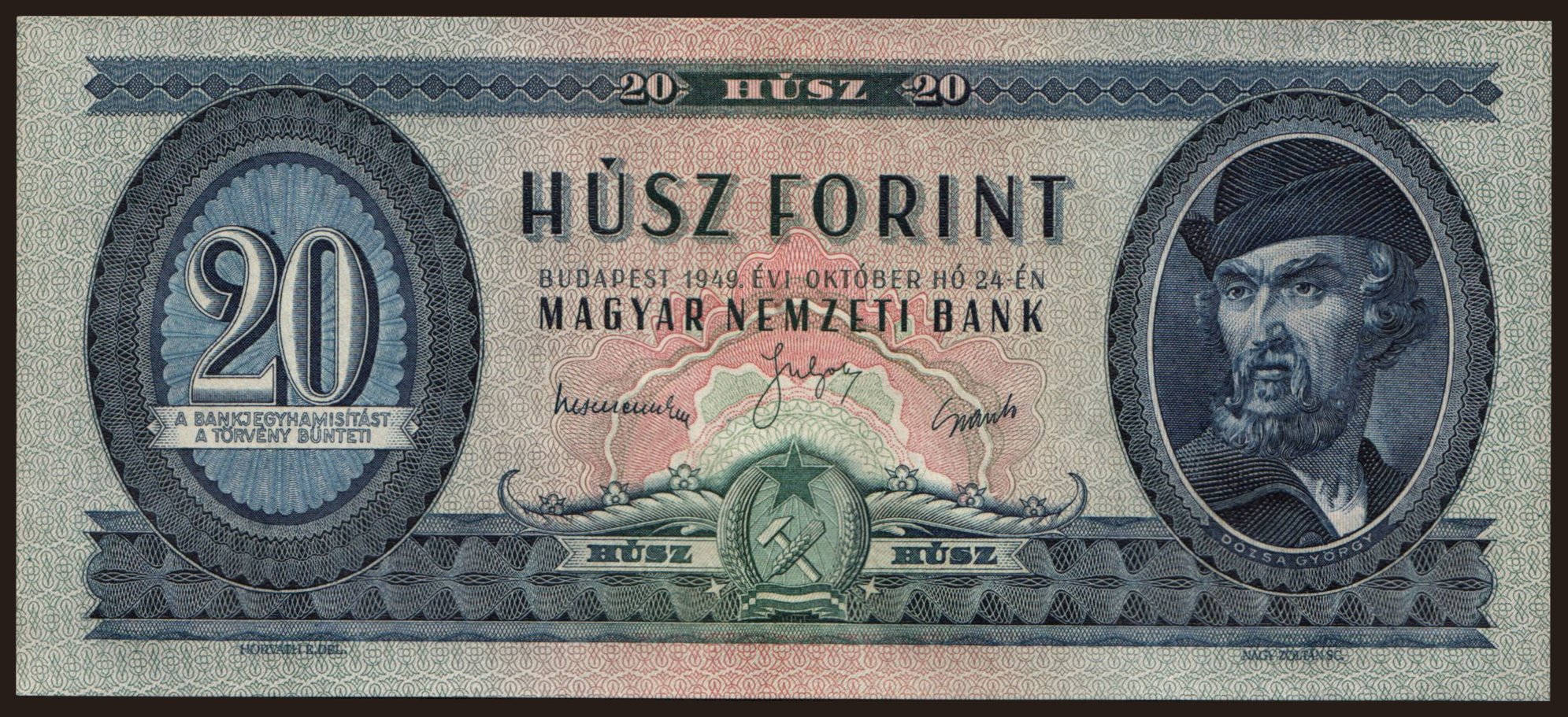 20 forint, 1949