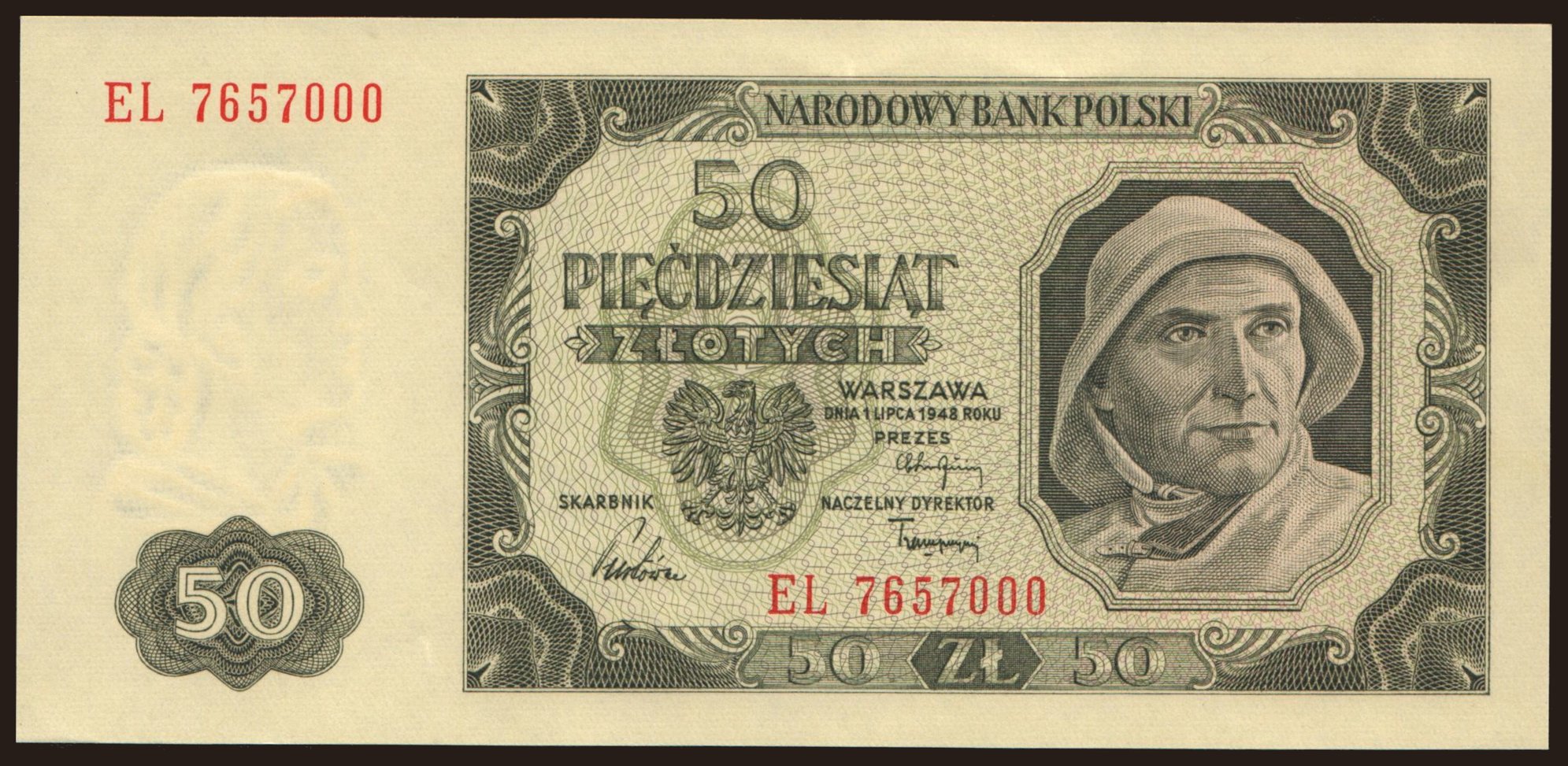 50 zlotych, 1948