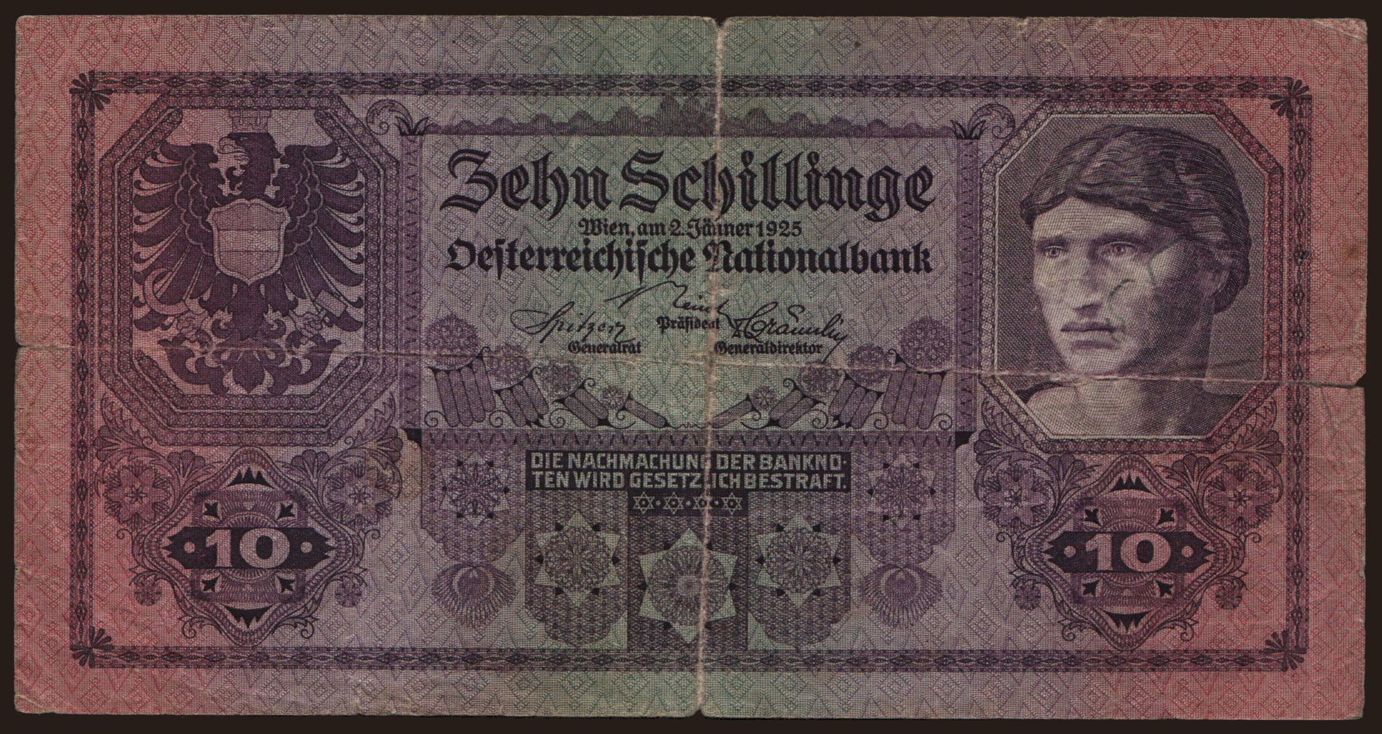 10 Schilling, 1925