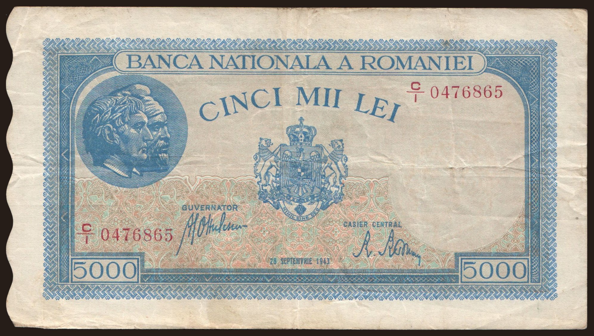 5000 lei, 1943