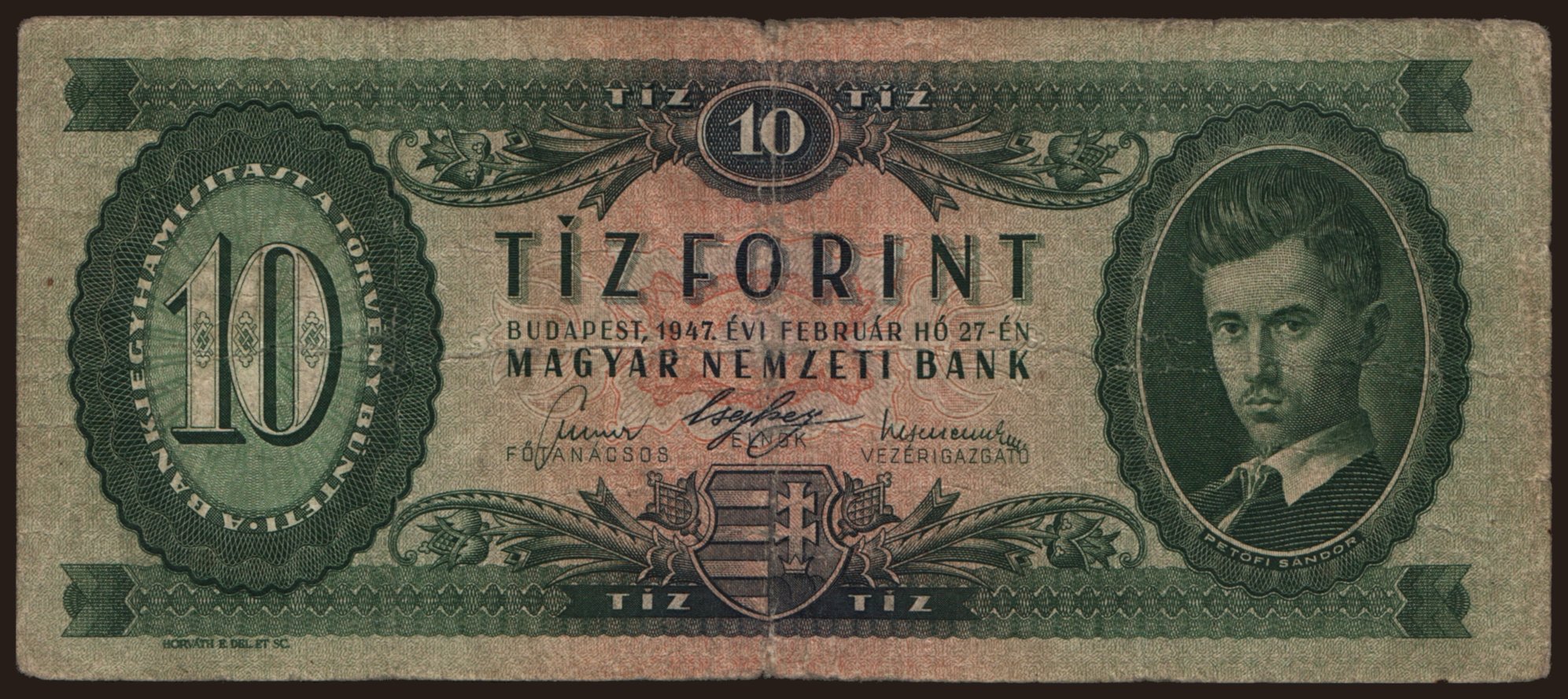 10 forint, 1947