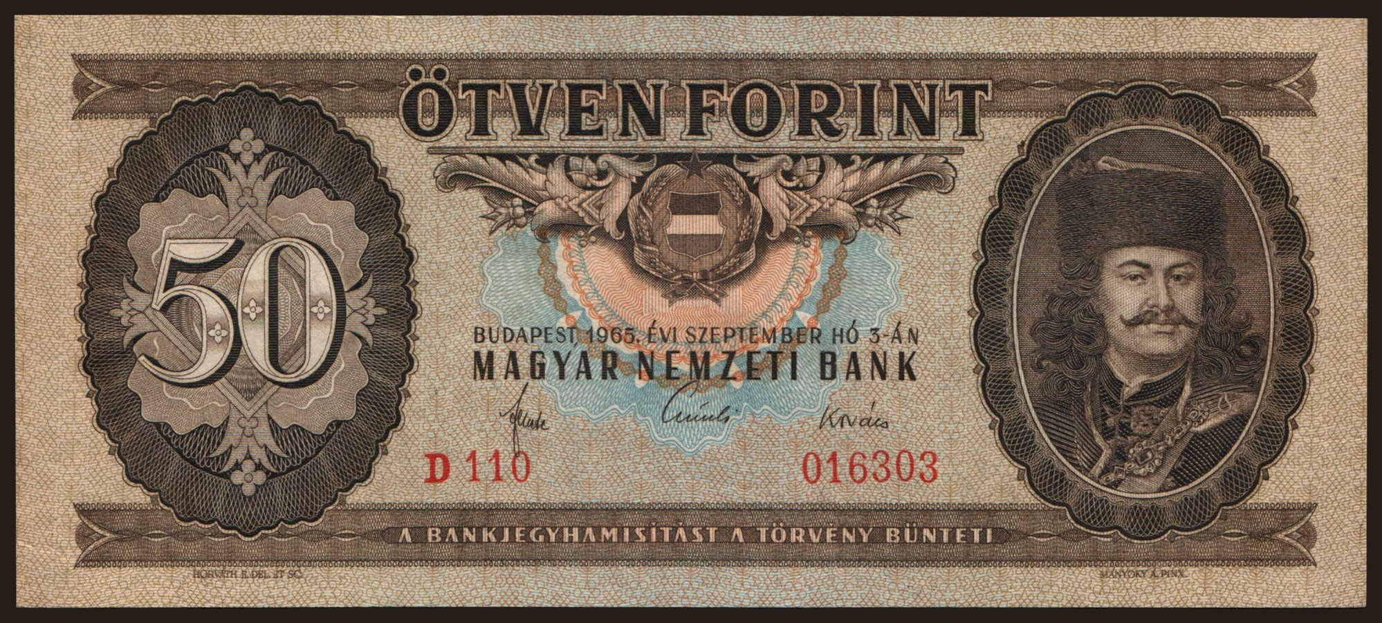 50 forint, 1965