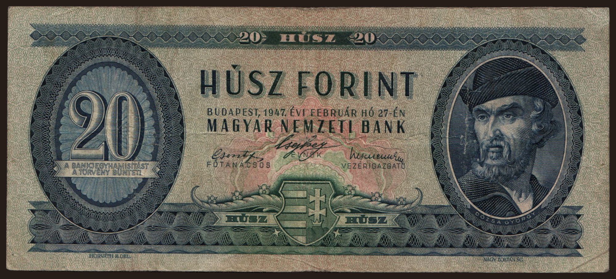 20 forint, 1947