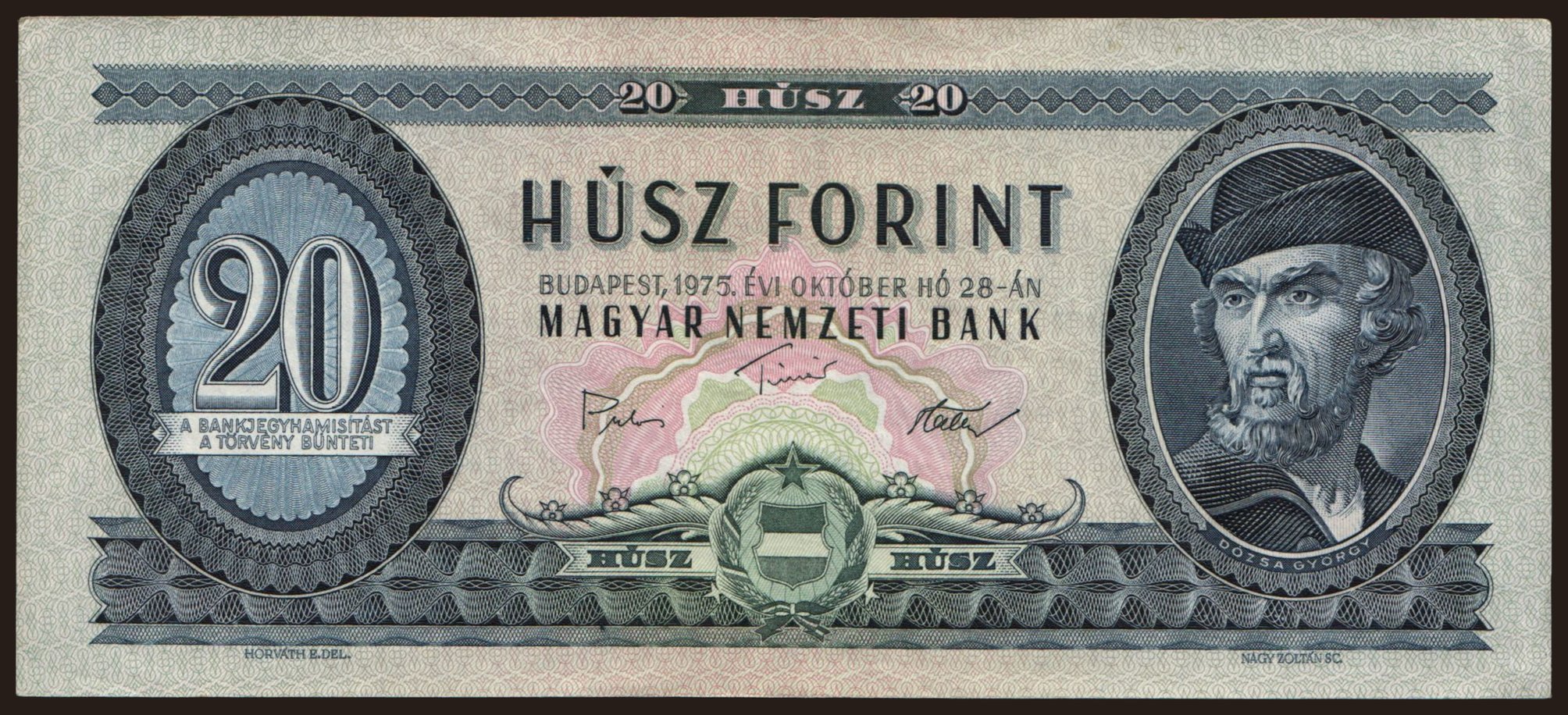 20 forint, 1975