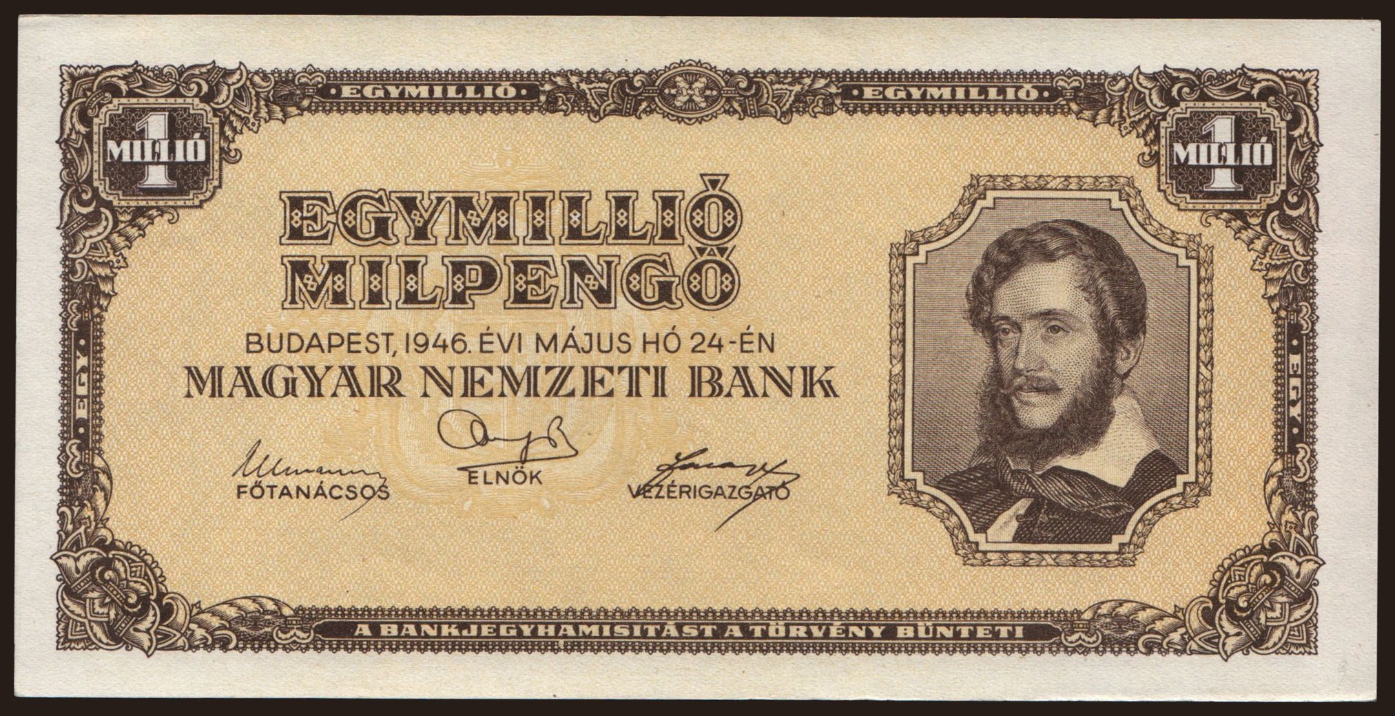 1.000.000 milpengő, 1946