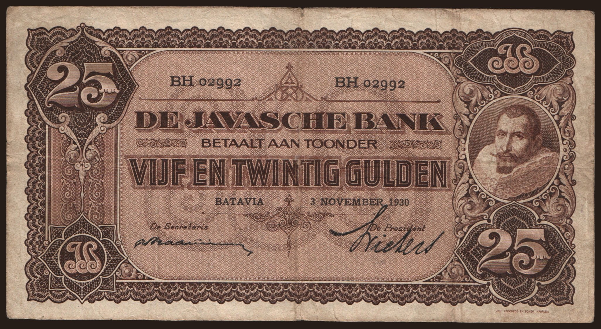 25 gulden, 1930
