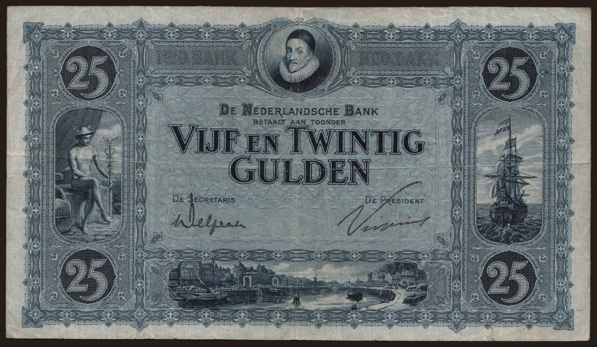 25 gulden, 1928