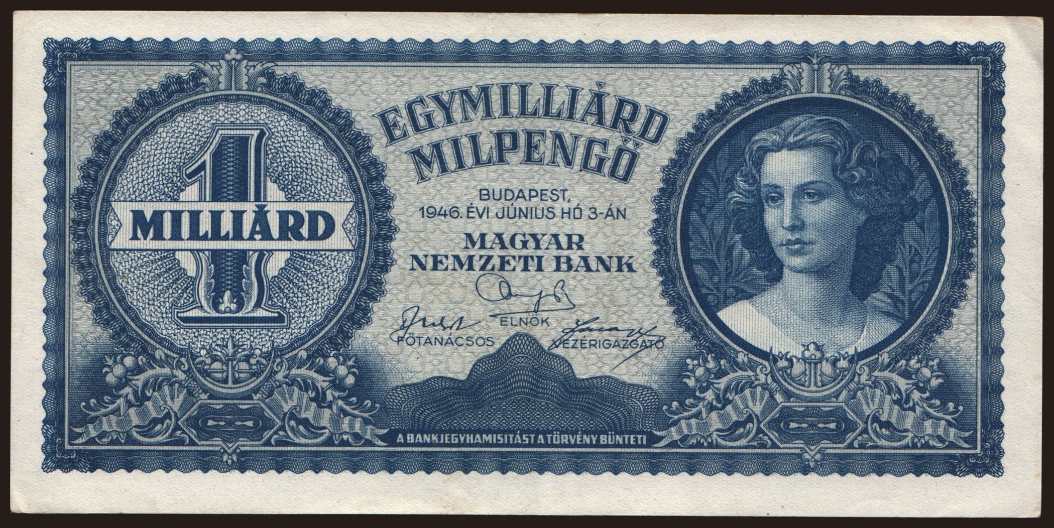 1.000.000.000 milpengő, 1946