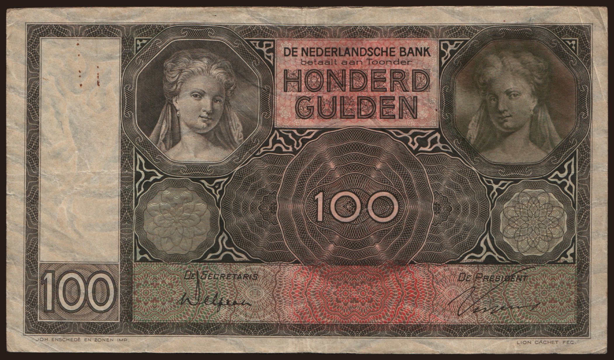100 gulden, 1933