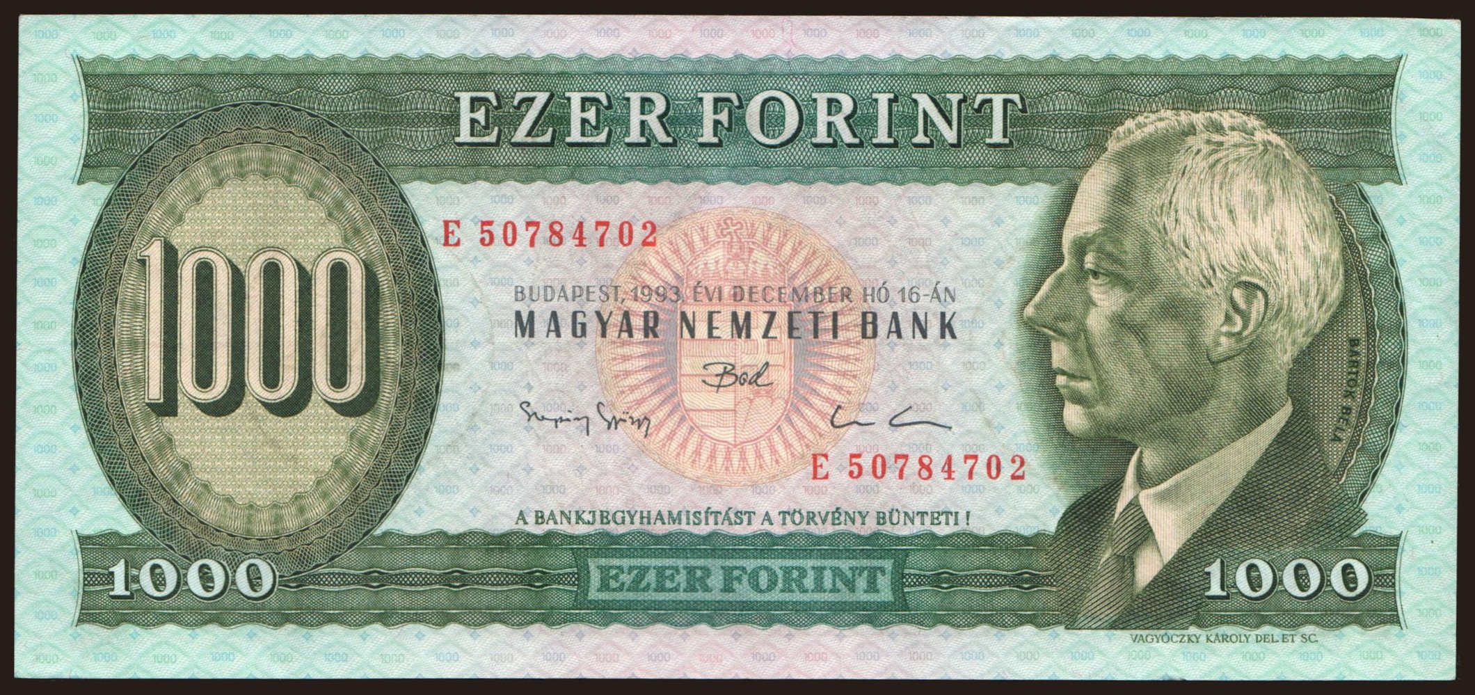 1000 forint, 1993