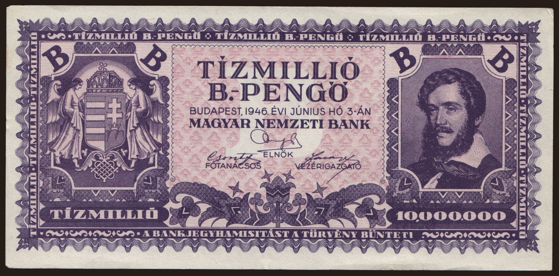 10.000.000 B-pengő, 1946