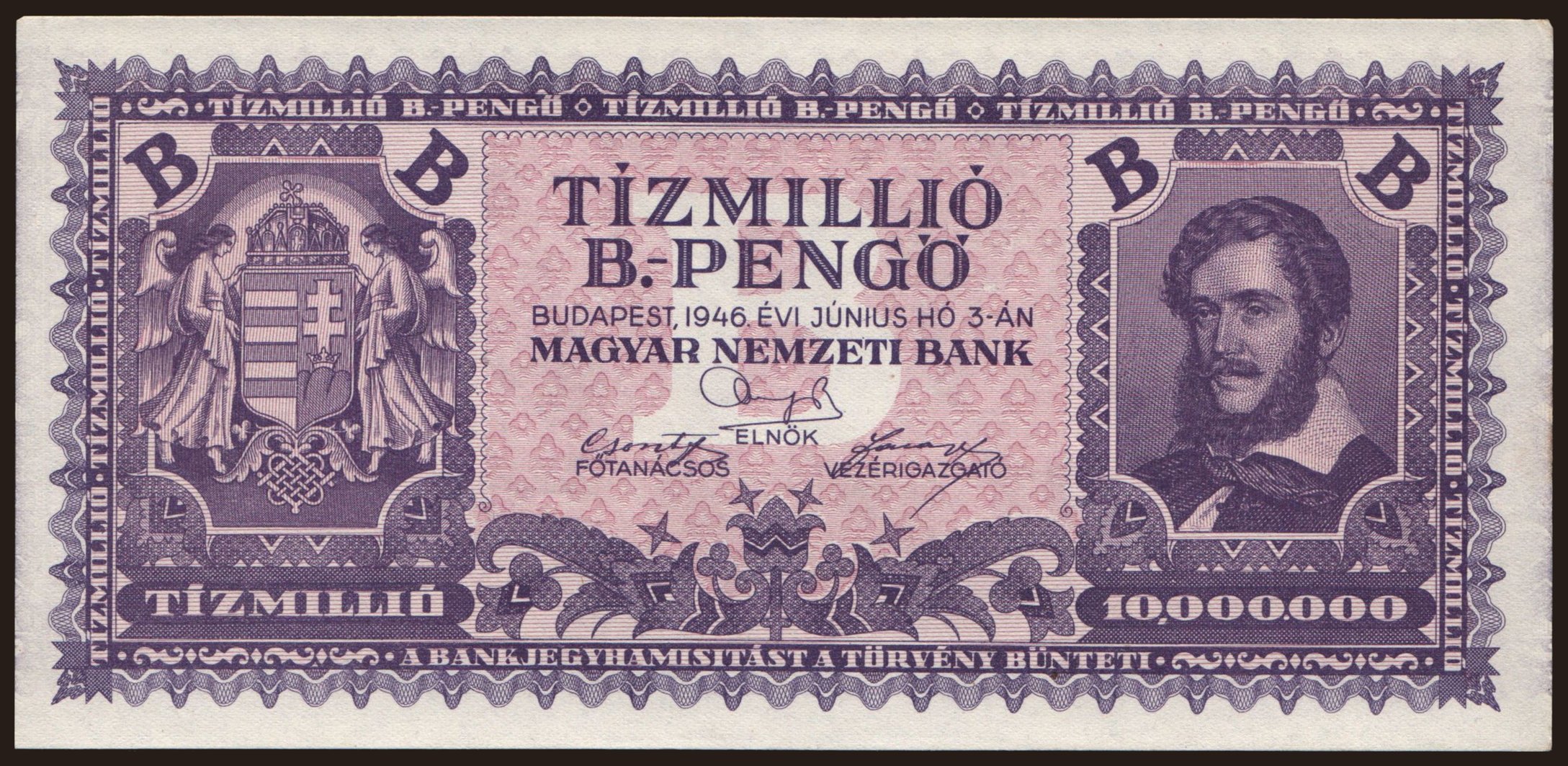 10.000.000 B-pengő, 1946