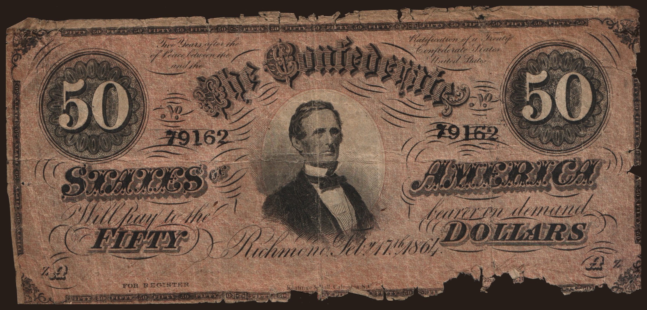 50 dollars, 1864