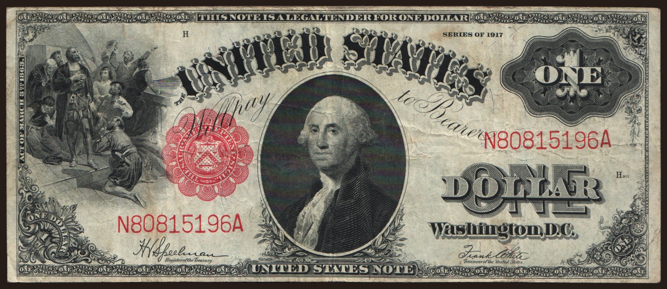 1 dollar, 1917
