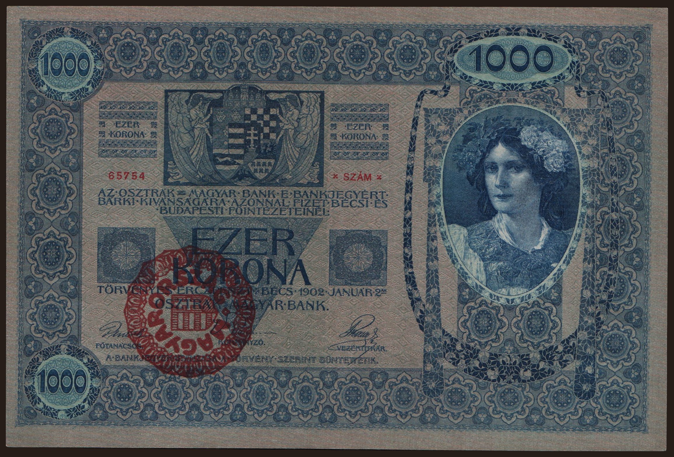 1000 korona, 1902(20)