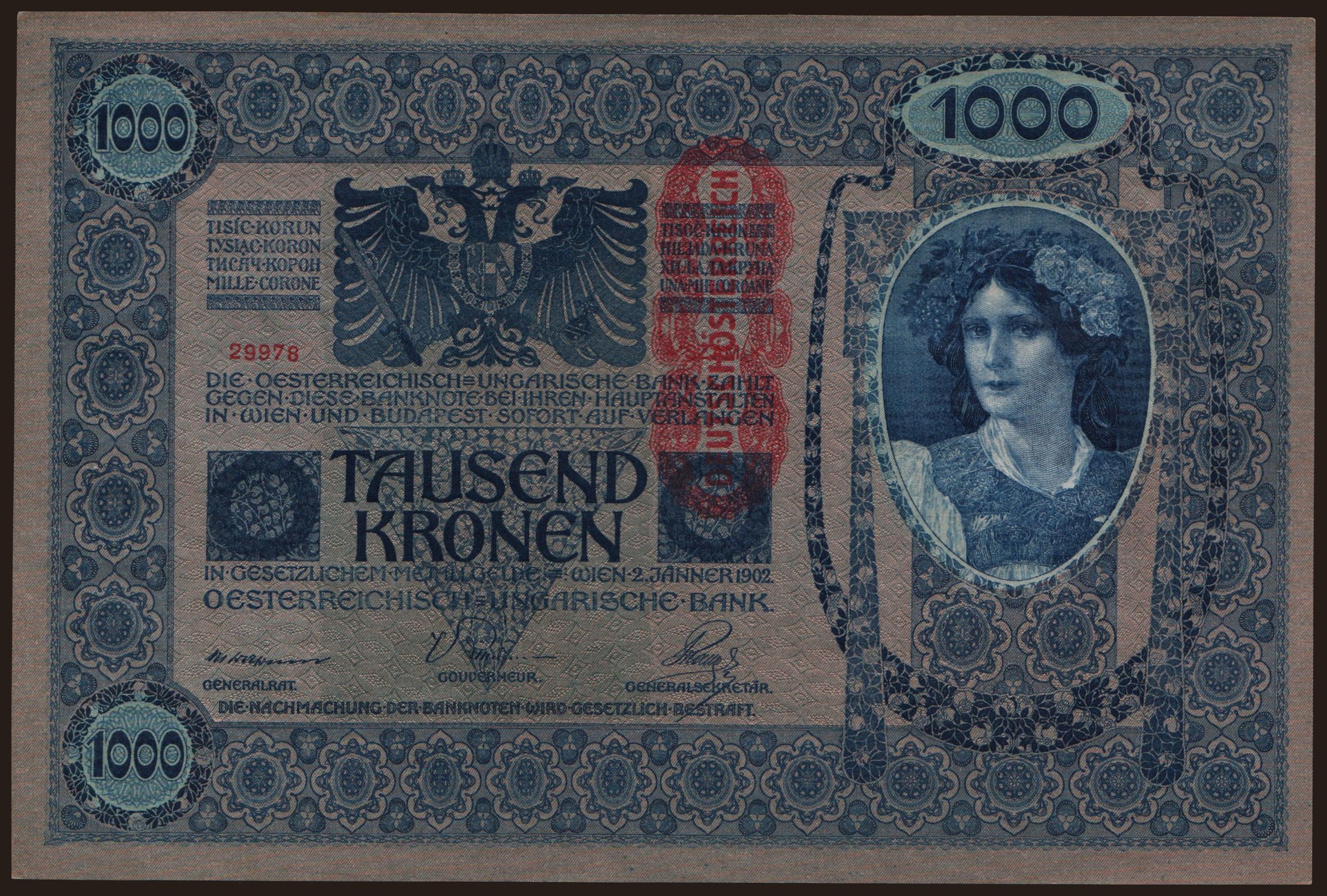 1000 Kronen, 1902(20)