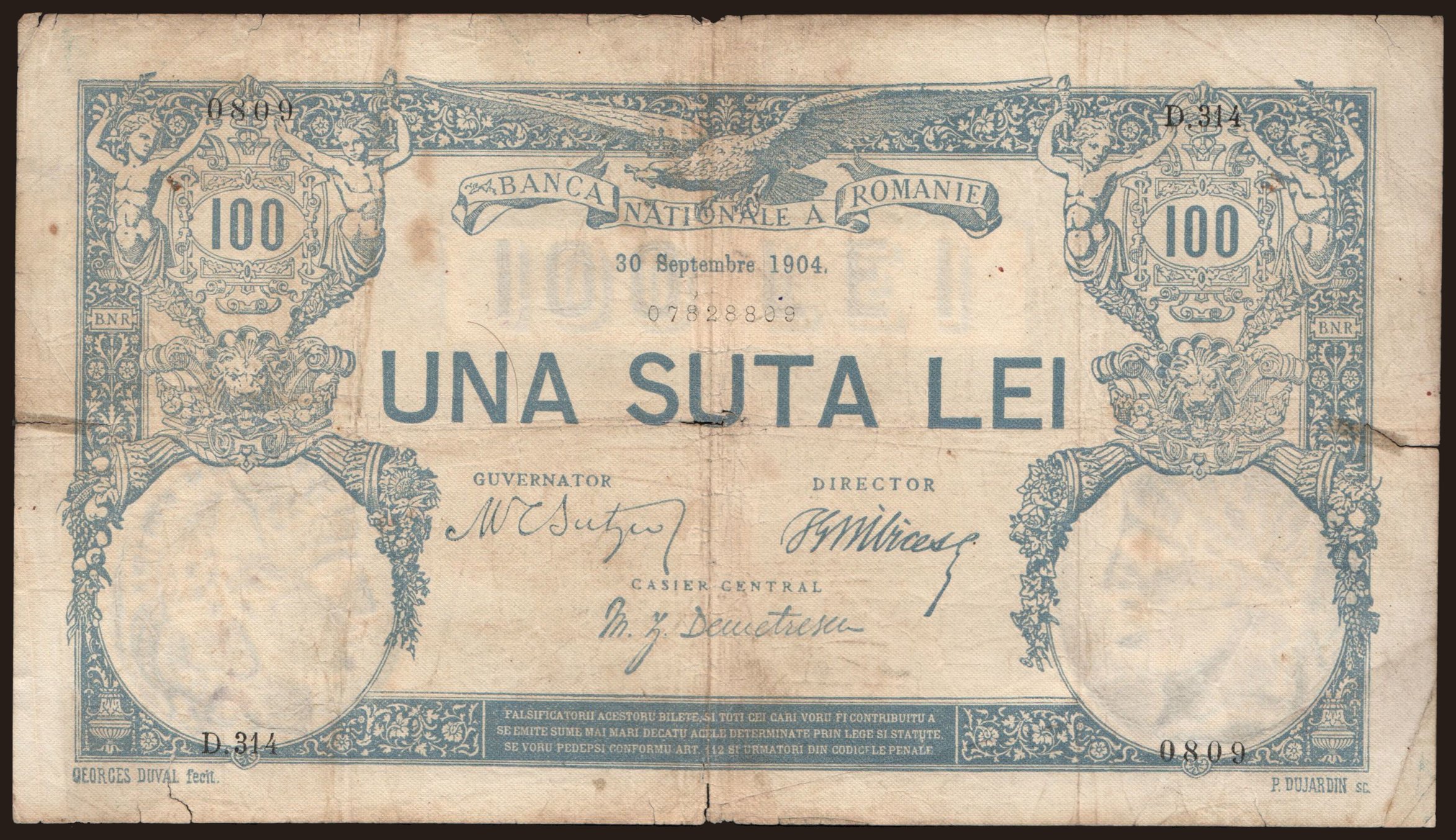 100 lei, 1904
