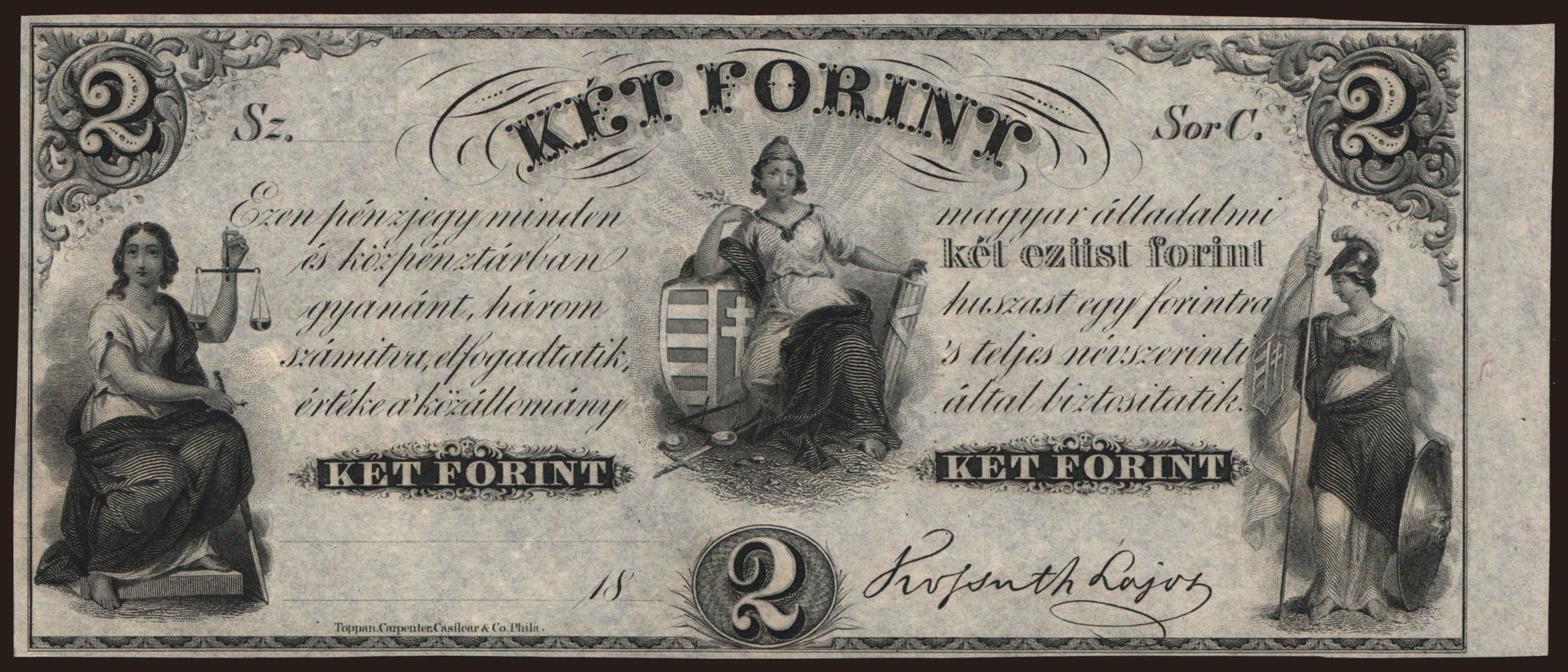 2 forint, 1852