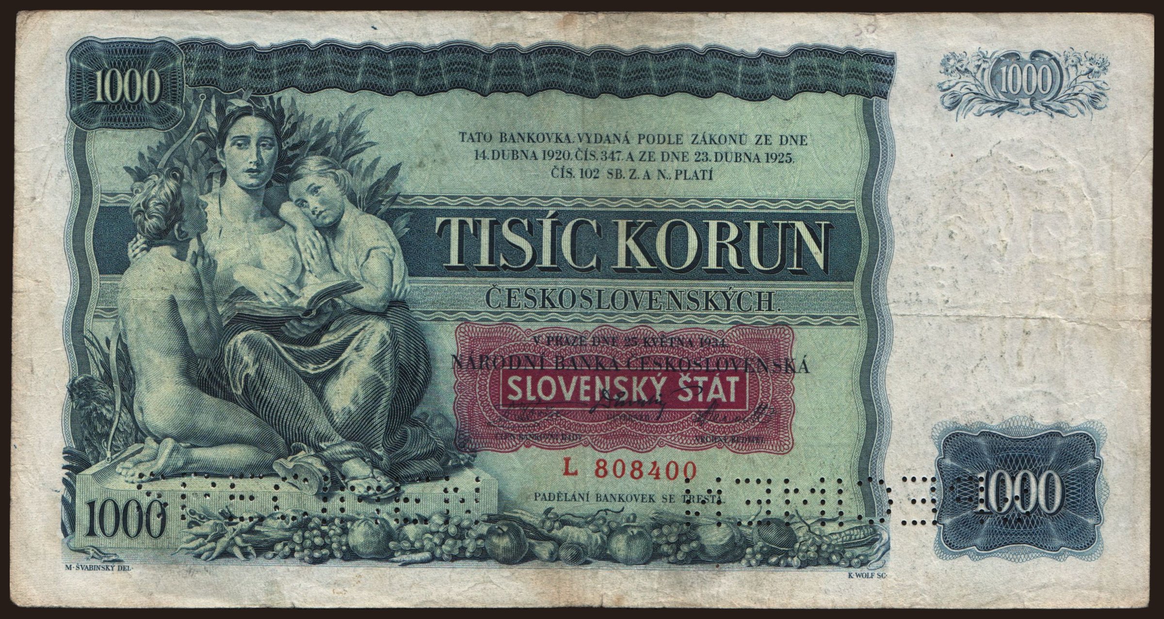 1000 Ks, 1934(39)
