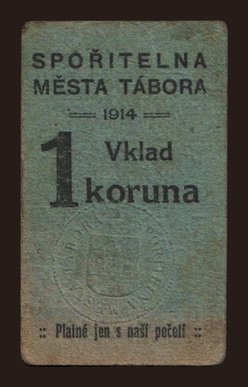 Tábor, 1 koruna, 1914