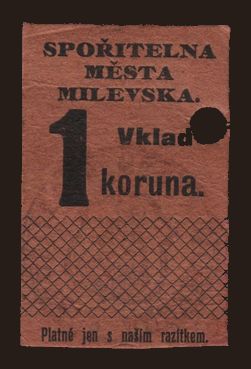 Milevsko, 1 koruna, 1914