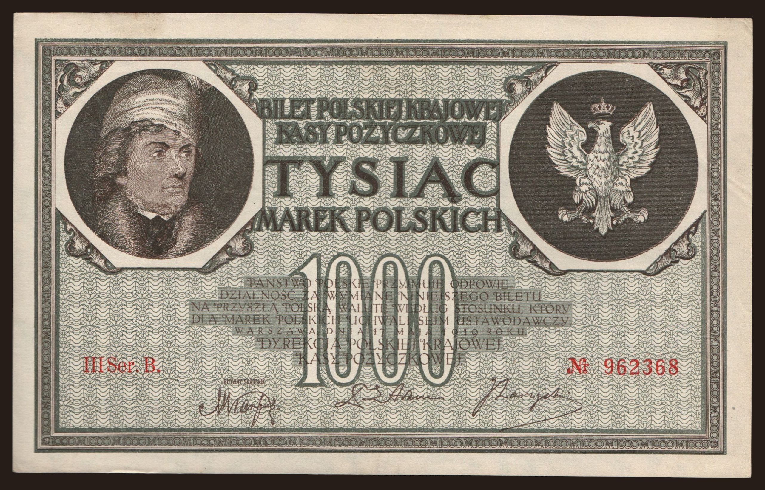 1000 marek, 1919