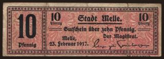 Melle, 10 Pfennig, 1917