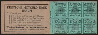 Berlin/ Berliner Notgeld-Bank, 6x 10 Pfennig, 191?