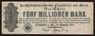 Frankfurt am Main, 5.00.000 Mark, 1923