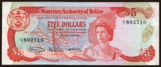5 dollars, 1980