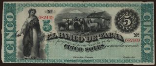 Banco de Tacna, 5 soles,