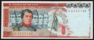 5000 pesos, 1983