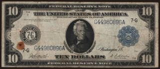 10 dollars, 1913