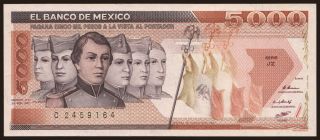 5000 pesos, 1987