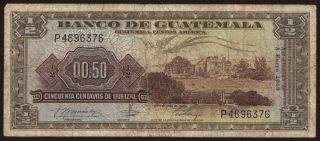 0.50 quetzal, 1968