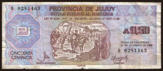 Provincia de Jujuy, 50 australes, 1988