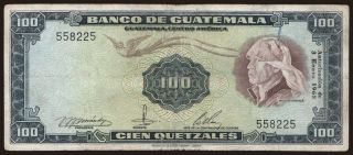 100 quetzales, 1968