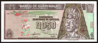 0.50 quetzal, 1992