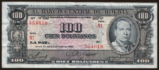 100 bolivianos, 1945