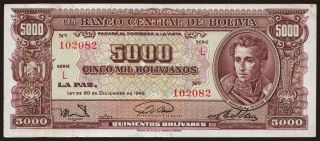 5000 bolivianos, 1945