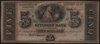 New Orleans/ Citizens Bank of Louisiana, 5 dollars, 18xx