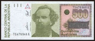 500 australes, 1990