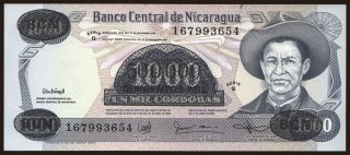 500.000 cordobas, 1987