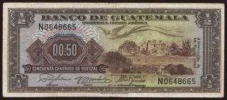 0.50 quetzal, 1961