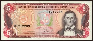 5 pesos, 1990