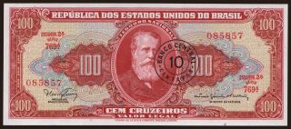 100 cruzeiros/ 10 centavos, 1966